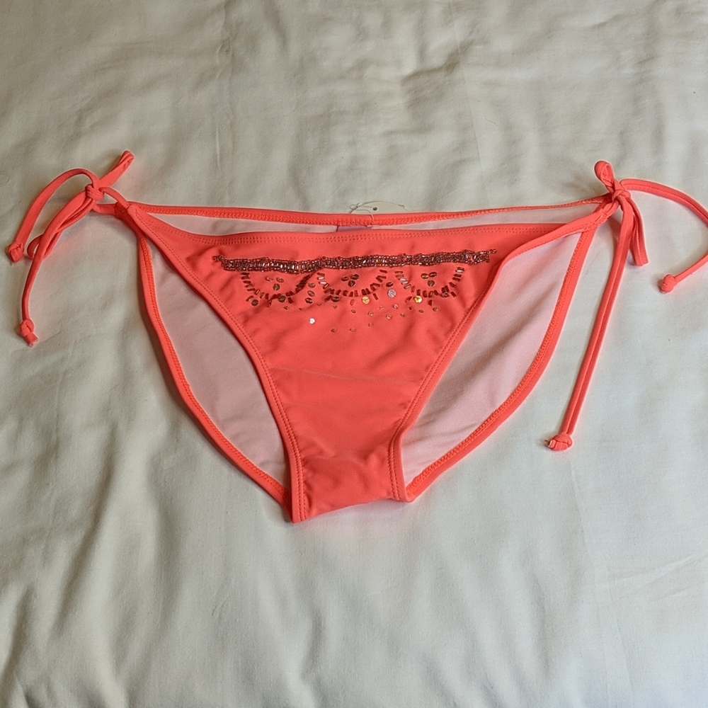 Winki Coral String Bikini Bottom New XL